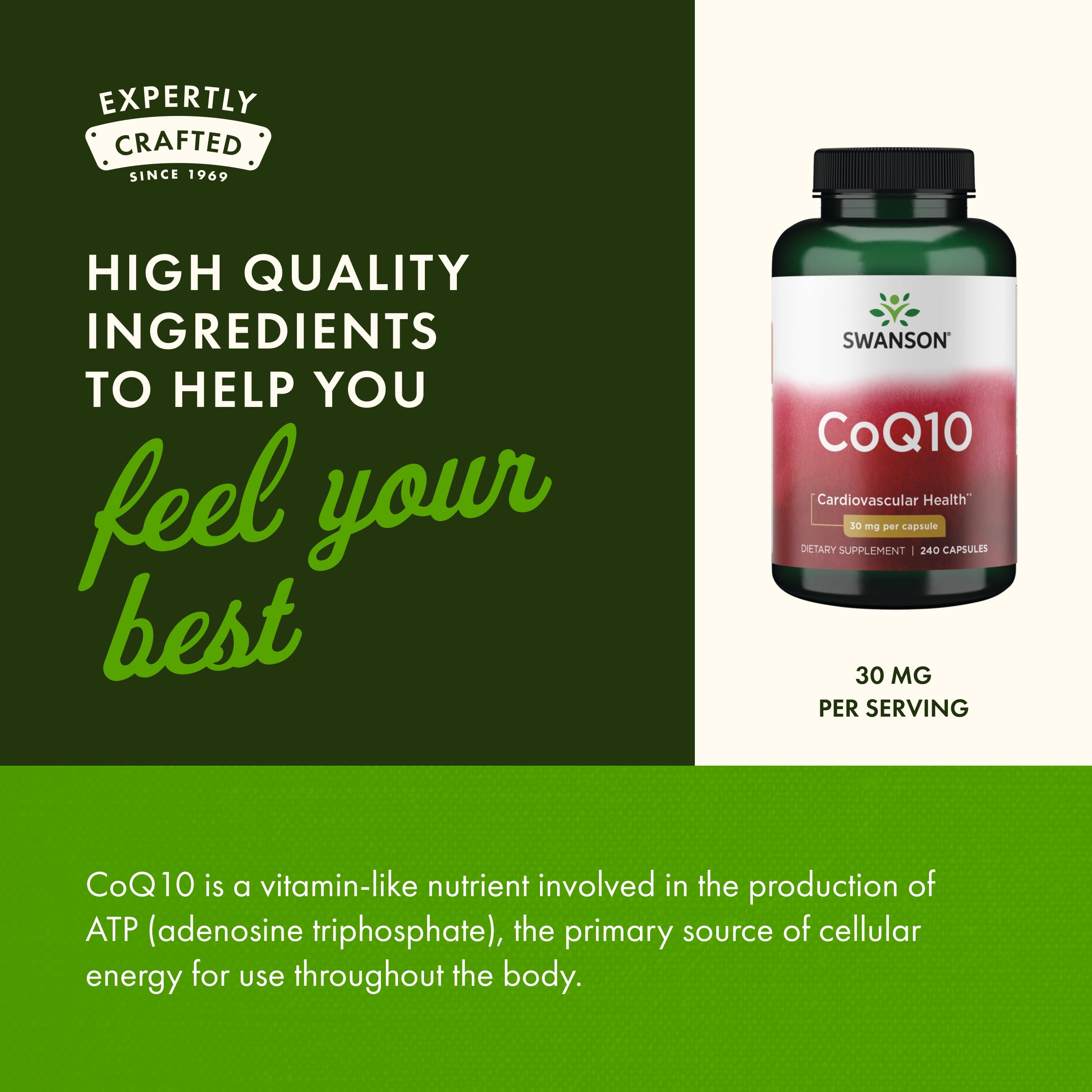 Swanson Coq10 30 mg 240 Capsules