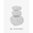 thumbnail image 3 of HM Design 12x14 Black Modern Framed Museum Art Print Titled - Zen Vibes I-Be Centered, 3 of 5