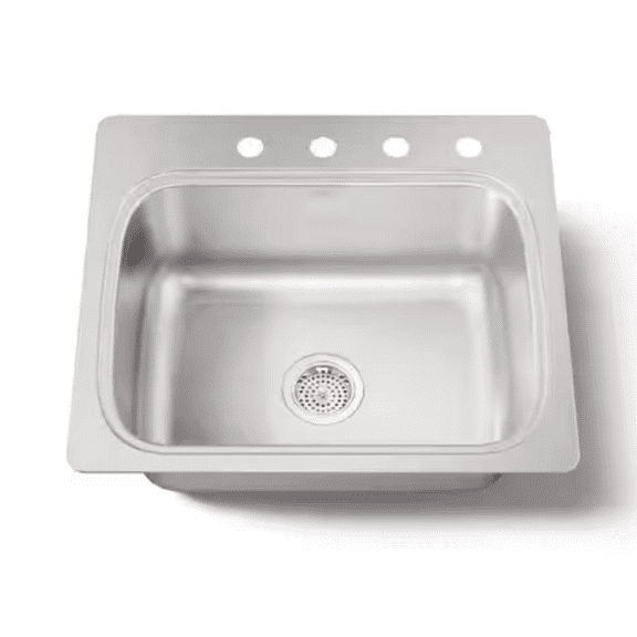 Kohler Verse Stainless Steel 25 in. Single Bowl Drop-In Kitchen Sink