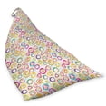 thumbnail image 2 of Abstract Lounger Chair Bag, Pattern with Circles and Dots Bubble Rings Spotted Springtime Enjoyment Theme, High Capacity Storage with Handle Container, Lounger Size, Multicolor, by Ambesonne, 2 of 5