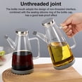 thumbnail image 3 of Hyasfey Glass Oil Dispenser Bottle with Drip-Free Spout 550/750/1000ml Large Capacity Oil Pot Heat-Resistant Oil Vinegar Dispenser Container Bottles Kitchen Gadgets for Cooking, 3 of 7