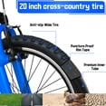 thumbnail image 2 of Ambifirner 20 Inch Mountain Bike for 45–55 inches Tall ,7 Speed Bicycle with Dual Suspension Fork,Adjustable Seat Height,High Steel Frame,Ideal for Men, 2 of 9