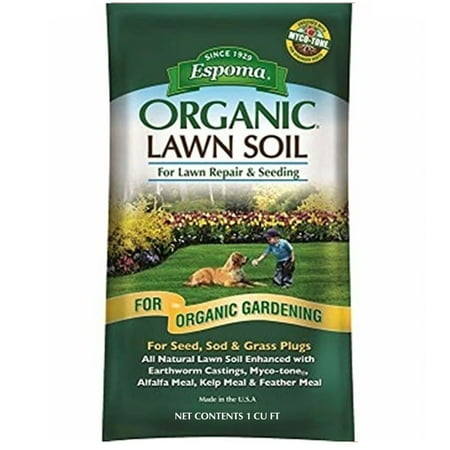 Espoma #LWS1 Organic Lawn Soil, 1 Cubic Feet