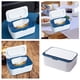 thumbnail image 2 of Dispensador de Toallitas de Baño Azul, Junta de Silicona, Capacidad para 80 Toallitas, Tapa Extraíble, Estuche de Plástico Rellenable para Toallitas Húmedas,Toallas, Cocina,Hogar, 2 of 7