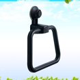 thumbnail image 2 of Suction Cup Hooks for Showers 1Set Towel Hook Round Black PVC ABS Reusable, 2 of 9