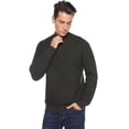 thumbnail image 2 of Purcoar Men's Long Sleeve Sweater Stand Collar Pullover Knitwear, 2 of 9