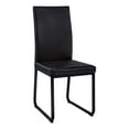 thumbnail image 3 of Monarch Specialties Dining Chair, Set Of 2, Side, Upholstered, Kitchen, Dining Room, Pu Leather Look, Metal, Black, Contemporary, Modern, 3 of 3