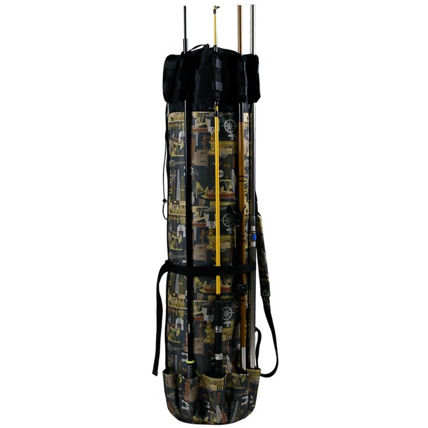 Soporte Para Bolsa De Caña De Pescar, Estuche Protector De Viaje Para Caña De Pescar, Organizador De Caña De Pescar, Bolsas De Pesca Multifuncionales Vogacara OD016216-01