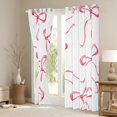 thumbnail image 3 of jejeloiu Pink Cute Bowknot Black Out Curtains,Kawaii Bow Tie Curtains Pack of 2 (42x63 Each),Chic Ribbon Bowtie Bedroom Curtains For Girls,Microfiber Bedroom Decor, 3 of 6
