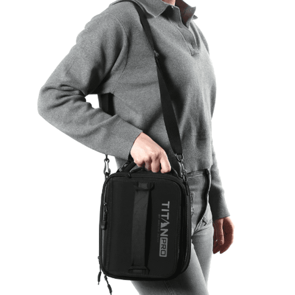 Titan PRO Expandable Lunch Box with Ice Walls & Bento Box Leak Proof 8.45QT Insulated Cooler Bag Keeps Food Cold 6 Hours Arctic Zone - BLACK