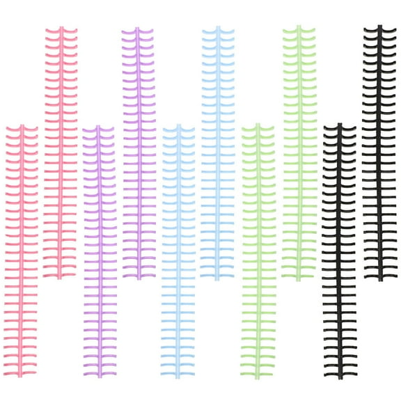 Loose-Leaf Coil Plastic Book Rings Abs Photo Album DIY Binding Spiral Notebooks Collar 10 Pcs