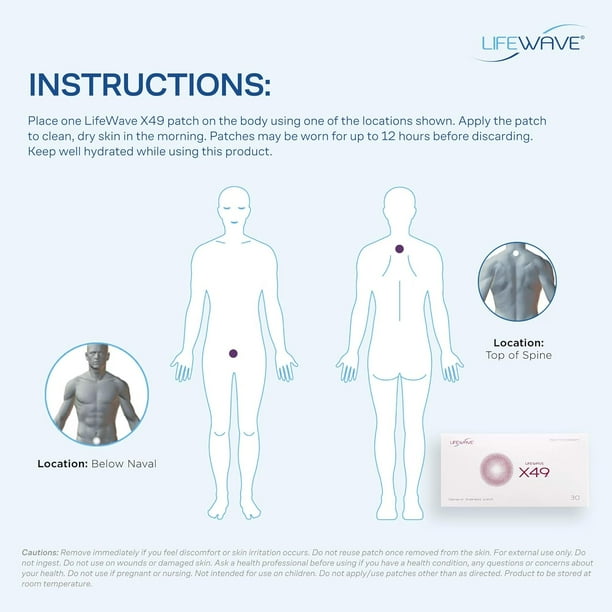 LifeWave X49 Patches - Stem Cell Support for Energy & Strength
