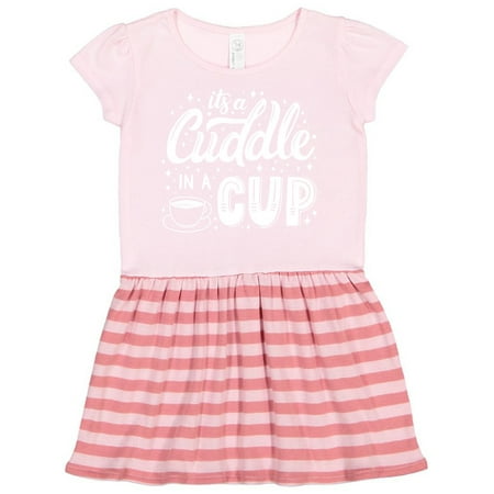 

Inktastic It s a Cuddle in a Cup with Stars and Mug Gift Toddler Girl Dress