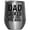 Silver, variant on Dad Jokes Are How Eye Roll Pun, Birthday or Father's Day, White 12oz Wine Tumbler