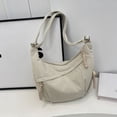 thumbnail image 7 of 2 in 1 Canvas Nylon Tote Bag for Women, Large Capacity Waterproof Everyday Purse, Lightweight Casual Shoulder Handbag for Commute College Work - Fits Laptop, 7 of 7
