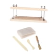 thumbnail image 2 of Rongfmy Wooden Book Press Flat Paper Press Machine for Labels Cardboard Scrapbooking Two Layer Set, 2 of 9