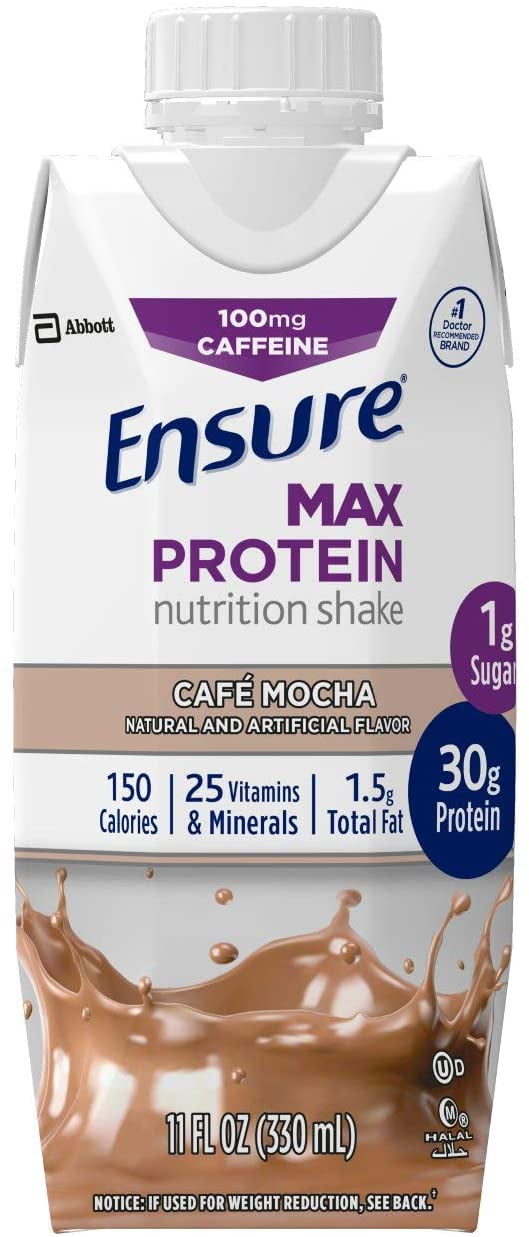 Ensure Max Protein Nutritional Shake with 30g of protein, 1g of Sugar ...