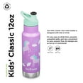 thumbnail image 2 of Klean Kanteen 12 oz. Kid's Insulated Narrow Bottle w/ Sport Cap - Unicorns, 2 of 7