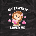 thumbnail image 4 of Inktastic My Pawpaw Loves Me with Bigfoot Girls Baby Bodysuit, 4 of 5