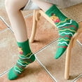 thumbnail image 6 of Kmdttou Christmas Men's And Women's Fall/Winter New Adult Medium Socks Casual Soft Lightweight Quarter Socks, 6 of 8