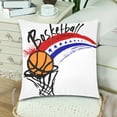 thumbnail image 3 of MKHERT Street Basketball Pillowcase Pillow Protector Cushion Cover 18x18 inch,Set of 2, 3 of 3