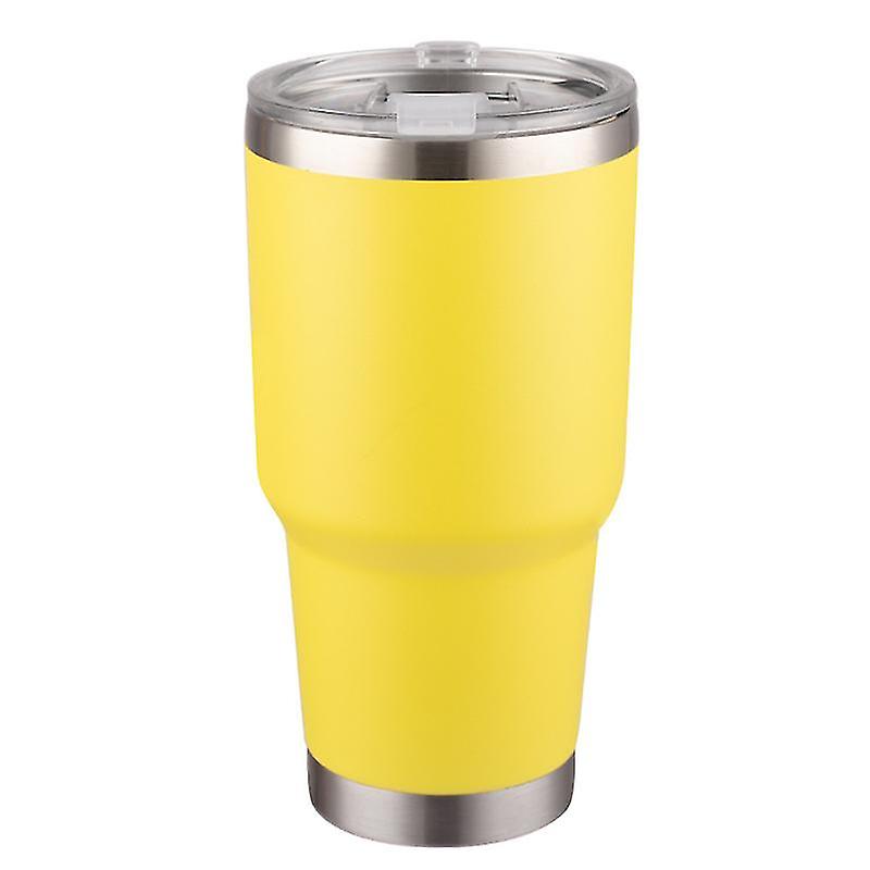 Gobelet Réutilisable sous Vide de 30 Oz, Couvercle Résistant aux Fuites, Tasse Isolée, Maintient le Froid, la Chaleur et la Glace pendant des Heures