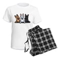 thumbnail image 4 of CafePress - German Shepherd Trio Women's Light Pajamas - Women's Short Sleeve Print T-Shirt and Pants Light Cotton Pajama Set, 4 of 7