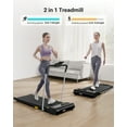 UREVO 2 in 1 Under Desks Treadmill, 2.5HP Folding Treadmill with Smart