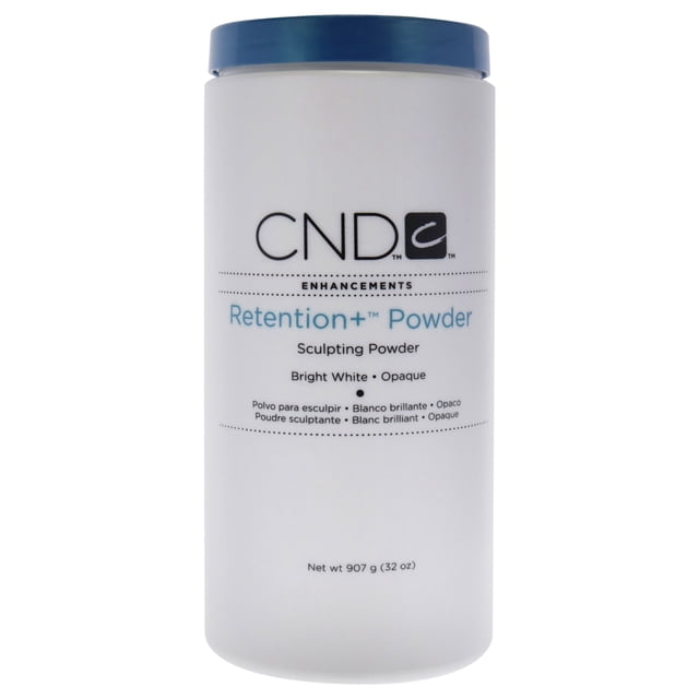 Polvo esculpido Retention Plus - Blanco brillante opaco de CND para mujeres - Polvo de 32 oz