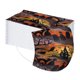 thumbnail image 1 of Paquete de 100 máscaras faciales desechables de Halloween para adultos con estampado de calabaza, máscaras de Halloween transpirables de 3 capas para mujeres y hombres (D) Rojo Verde, 1 of 5
