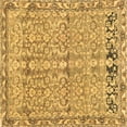thumbnail image 1 of Ahgly Company Indoor Square Abstract Brown Contemporary Area Rugs, 4' Square, 1 of 4
