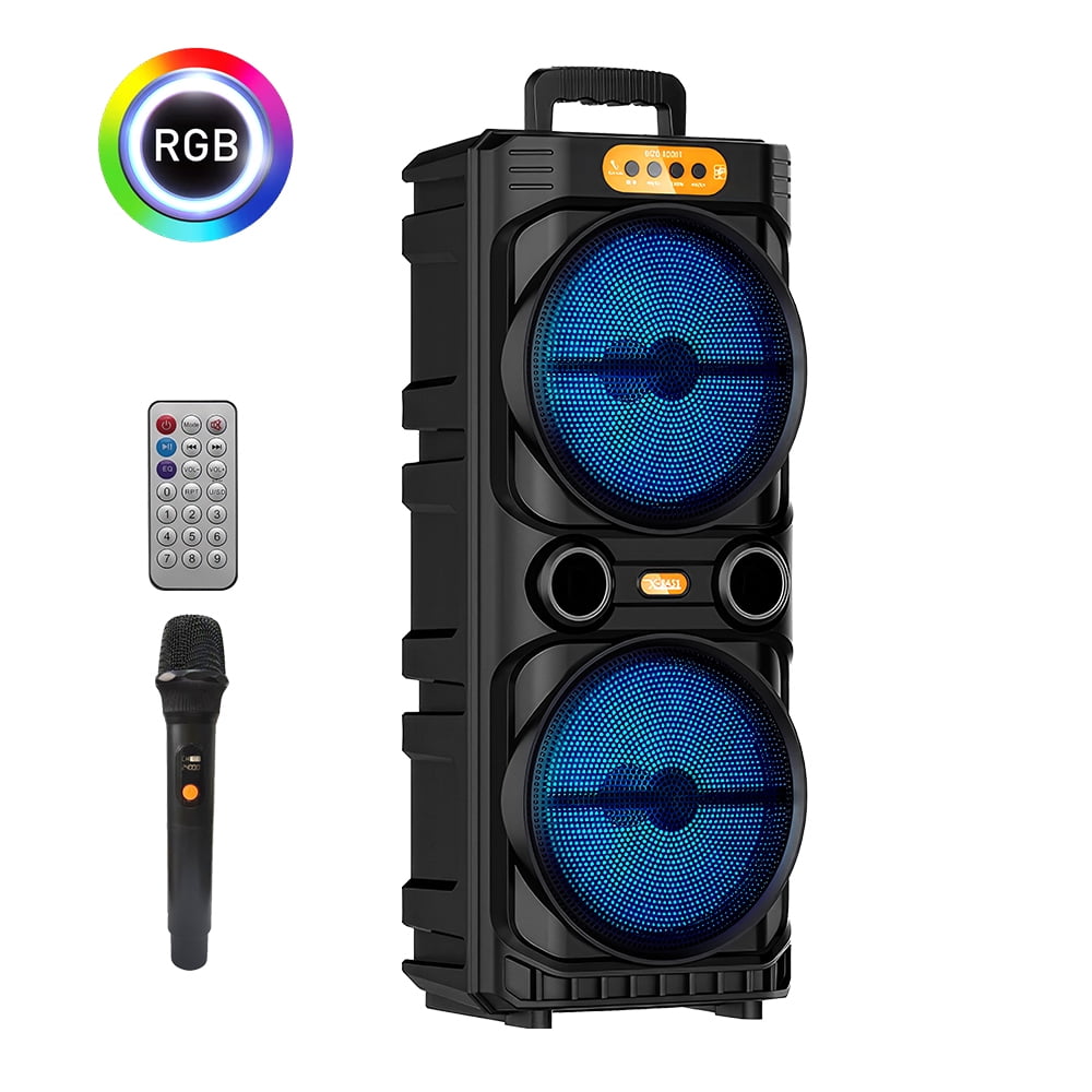 RCA Disco 206 RGB Wireless Party Speaker, LED Light, Dual 6,5