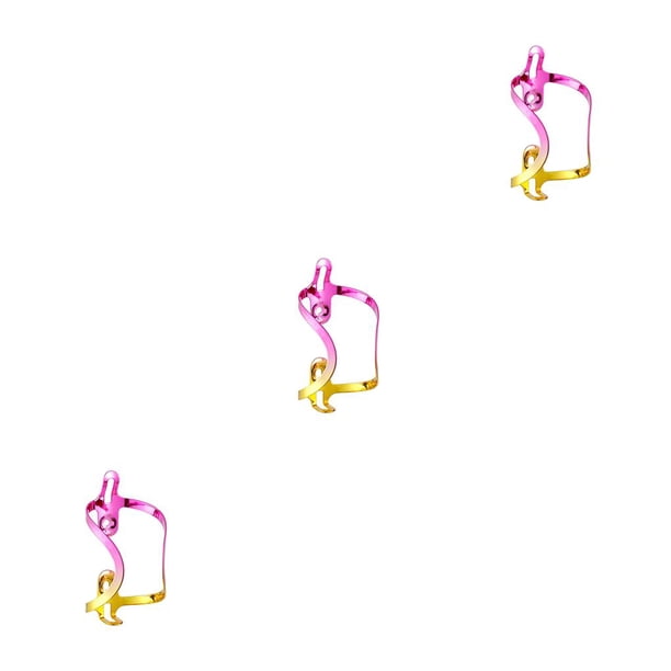 Sonducket Portabotellas para bicicletas, portavasos portátil de aleación de aluminio para bicicleta, marco para bicicleta de montaña, Oro rosado 3Conjunto