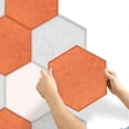 thumbnail image 3 of 6 Pack Hexagon Acoustic Panels Sound Proof Padding Beveled Edge Sound Panels for Recording Studio Of, 3 of 5