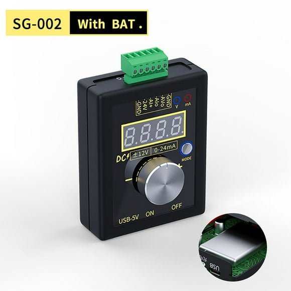 1PC 4-20mA 0-10V Voltage Digital Signal Generator 0-20mA Current Transmitter with battery