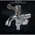 thumbnail image 3 of POINTERTECK Single-Inlet 2-Outlet Washing Machine Tap Home 4 Points 6 Points Long 3-Way Tap Copper Taps, 3 of 6
