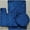 Navy Blue, variant on CintBllTer 3-Piece Jelly Chenille Bathroom Mat Set, Bath Mat, Contour and Cover (Navy)