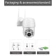 thumbnail image 5 of Cámara De Seguridad Inalámbrica 1080P Wifi Cmos Sensor Inteligente Ip66 Monitor De Cámara De Vigilancia De Rotación Multiángulo A Prueba De Agua Para Interiores Y Exteriores Yuarrent AF001075-01, 5 of 6