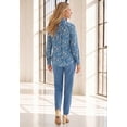 thumbnail image 2 of Roaman's Women's Plus Size Long Sleeve Bow Blouse, 2 of 6