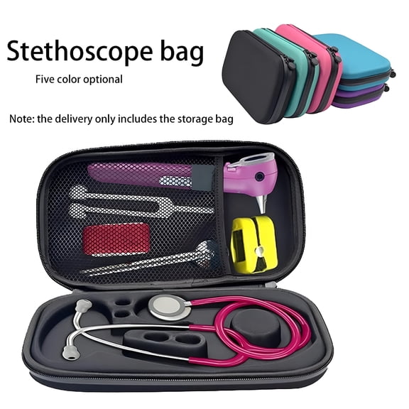 GASTROPOD The Stethoscope Storage Case Is Black|Portable Shockproof Storage Bag EVA Hard Organizer