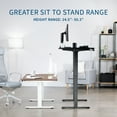 thumbnail image 7 of VIVO Electric 71” x 36” Stand Up Desk, Light Wood Table Top, Black Frame, 7 of 7