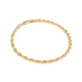 thumbnail image 1 of Pulsera Torsal 4mm Unisex 21cm Oro Italiano Hueco 10k Ametrinaa CH10K012, 1 of 5