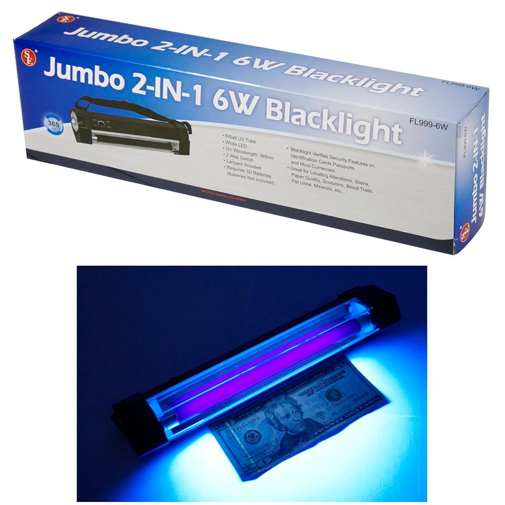 Portable Handheld UV Light Torch Blacklight Counterfeit Bill Money Detector Red 