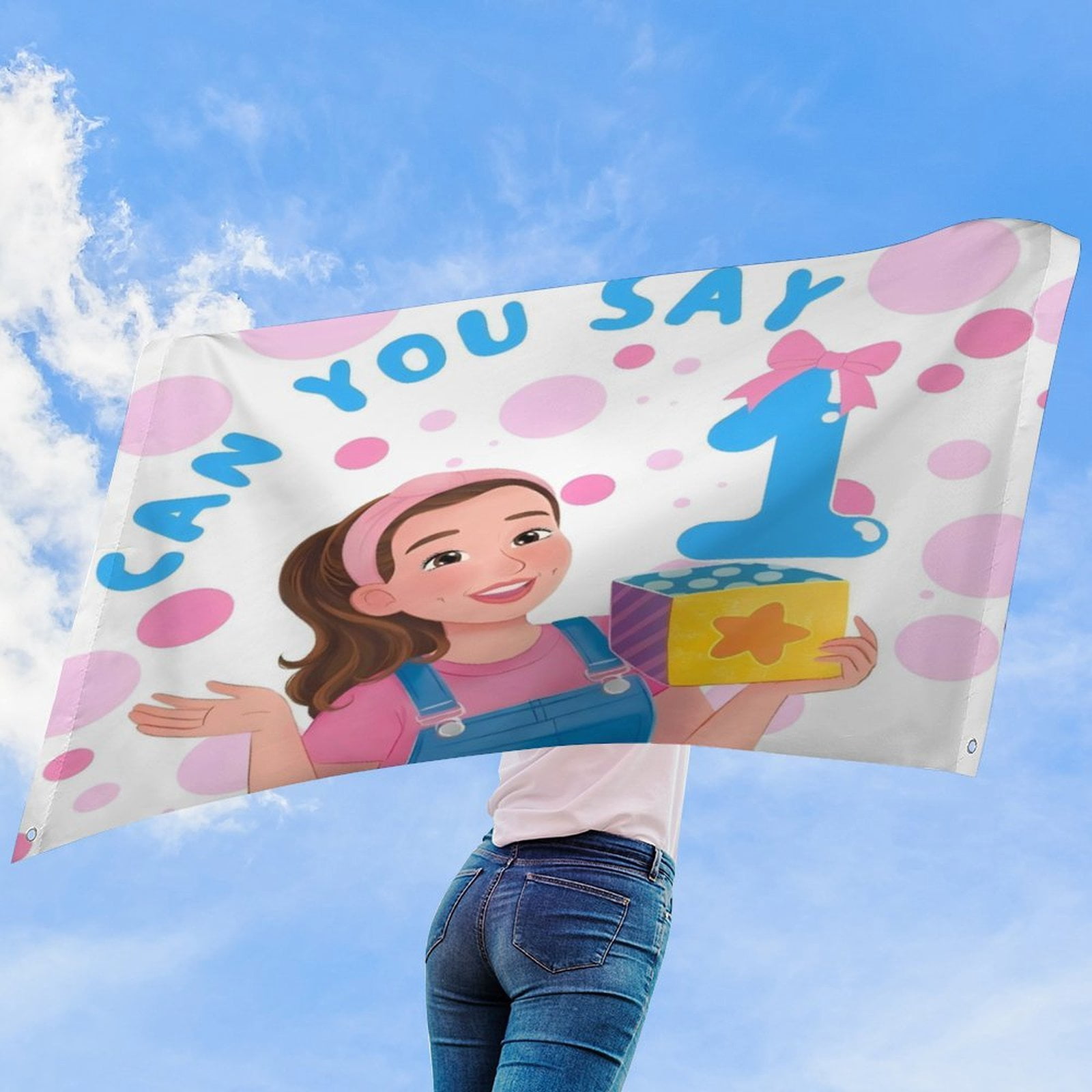 Ms. Rachel Funny flag college dormitory decoration outdoor party gifts travel photography events festivals 60x96 in