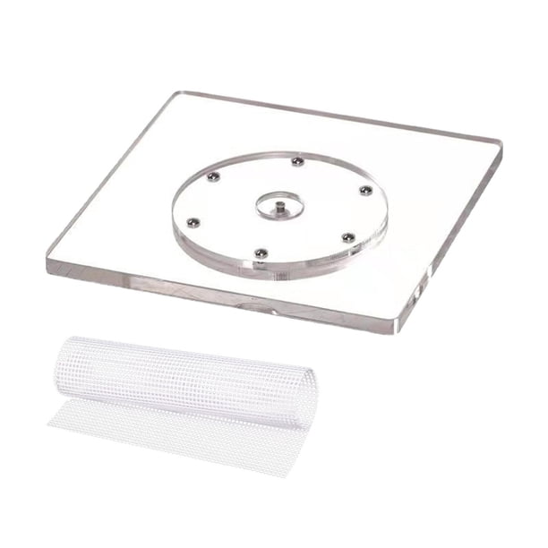 Bewildely Transparent Cookie Decorating Turntable Cookie Decorator Party for Christmas Herramientas y accesorios para hornear