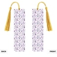 thumbnail image 2 of Kdxio Lavender Flowers Print Metal Tassel Bookmarks,Perfect Gift for Art Lovers and Bookworms Metal Bookmarks for Women, 2 of 8