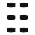 thumbnail image 3 of COUVER Adult/Youth Solid/Plain Cotton Affordable Terry Cloth Sports Wristband 1''-6Pair (Black), 3 of 8
