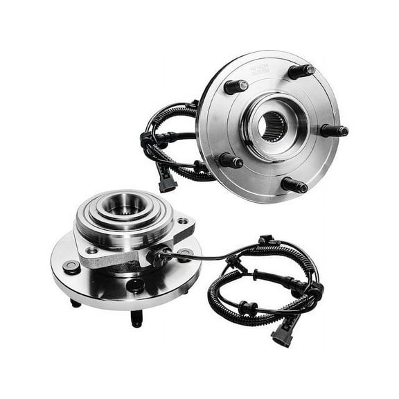 Front Wheel Hub Bearing Assembly - Set of 2 - 5-Lug - Compatible with 2005 - 2010 Jeep Grand Cherokee 2006 2007 2008 2009