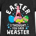 thumbnail image 3 of SpongeBob Squarepants - Easter Weaster - Toddler And Youth Girls Short Sleeve Graphic T-Shirt, 3 of 6
