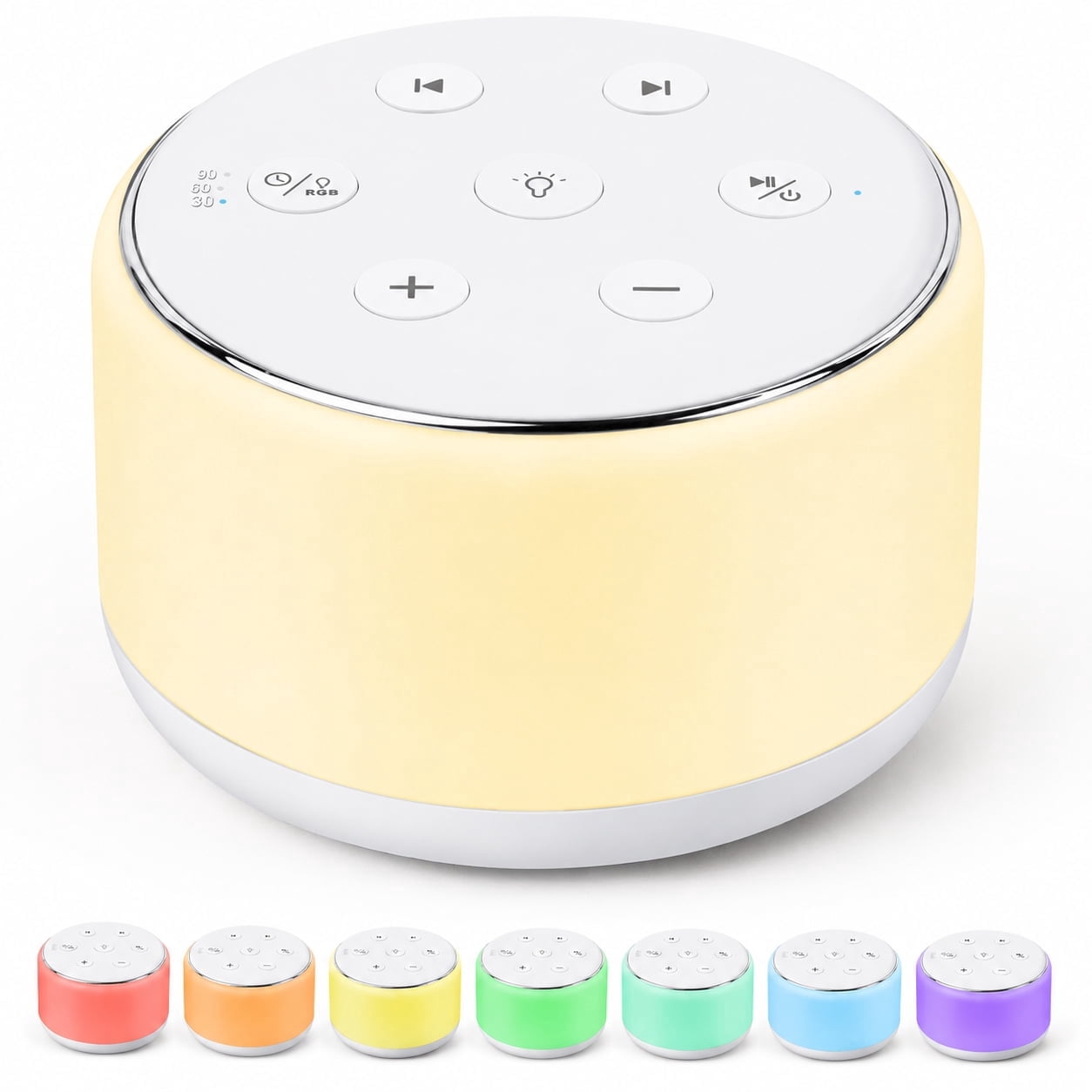 VAMOUT White Noise Machine with RGB Night Light photo 1